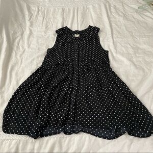 by Anthropologie MEDIUM Black polka dot button down dress tunic